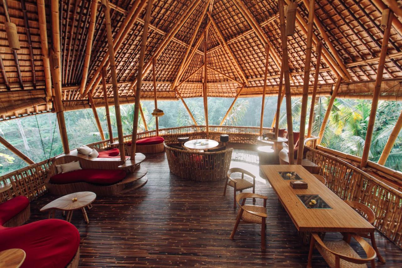 Temple House 3Bds Eco Bamboo House Pool River View Bringkit Exteriér fotografie