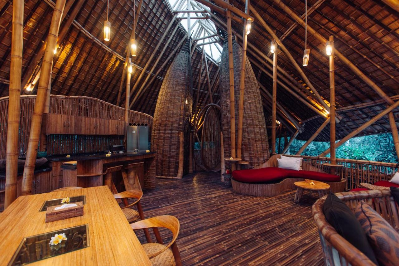 Temple House 3Bds Eco Bamboo House Pool River View Bringkit Exteriér fotografie