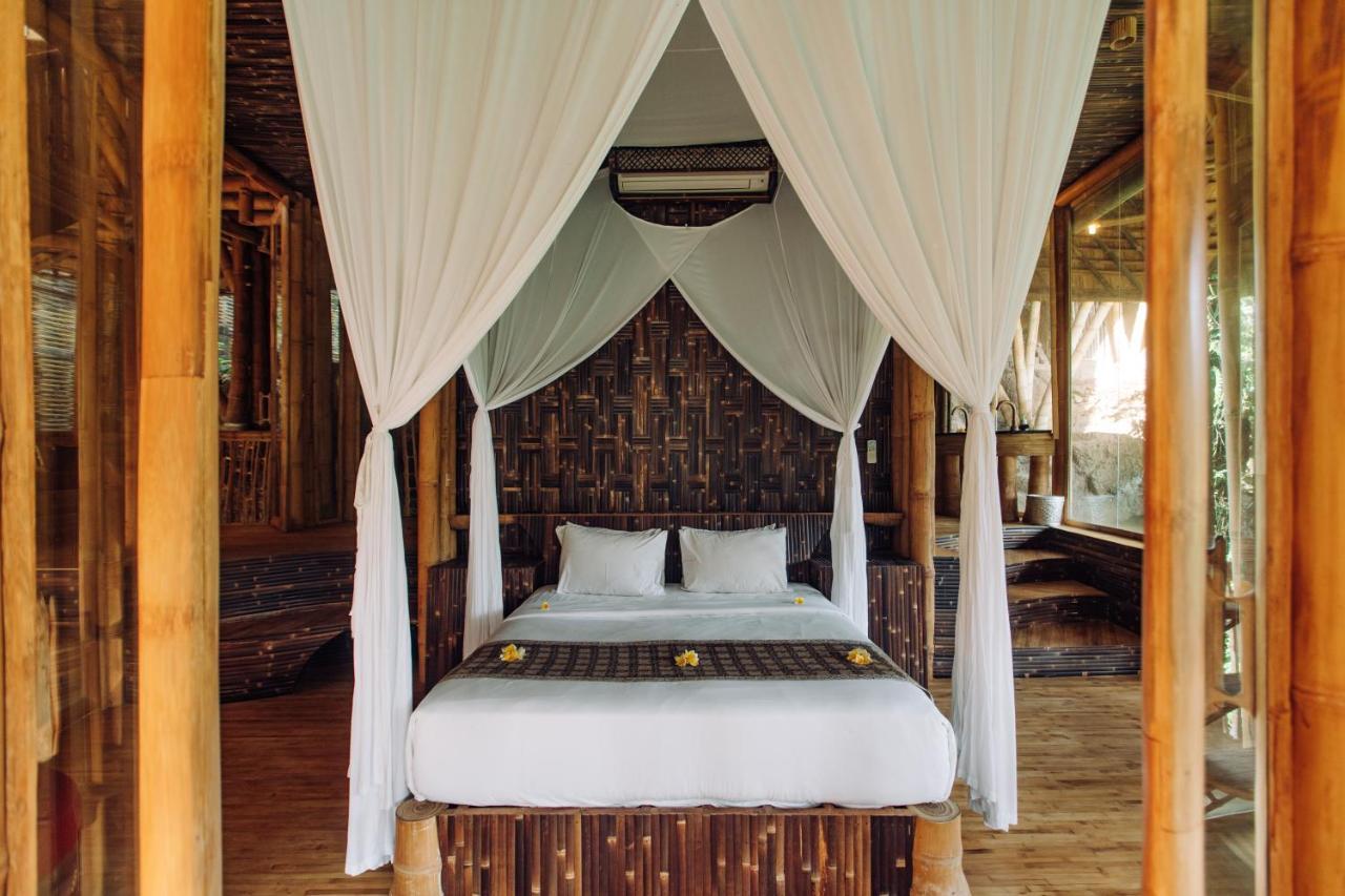 Temple House 3Bds Eco Bamboo House Pool River View Bringkit Exteriér fotografie