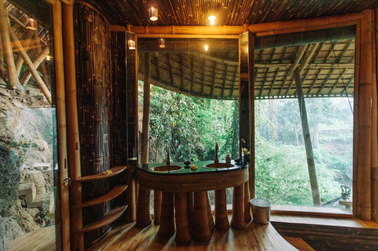 Temple House 3Bds Eco Bamboo House Pool River View Bringkit Exteriér fotografie