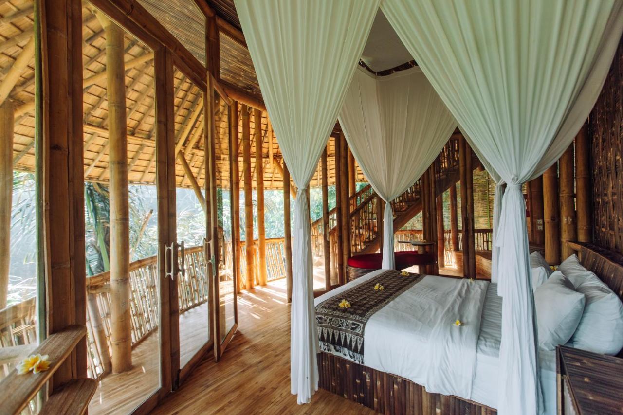 Temple House 3Bds Eco Bamboo House Pool River View Bringkit Exteriér fotografie