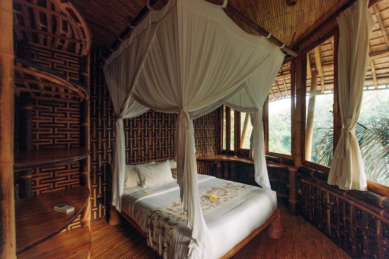 Temple House 3Bds Eco Bamboo House Pool River View Bringkit Exteriér fotografie